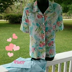 Dress pants and blouse 14P